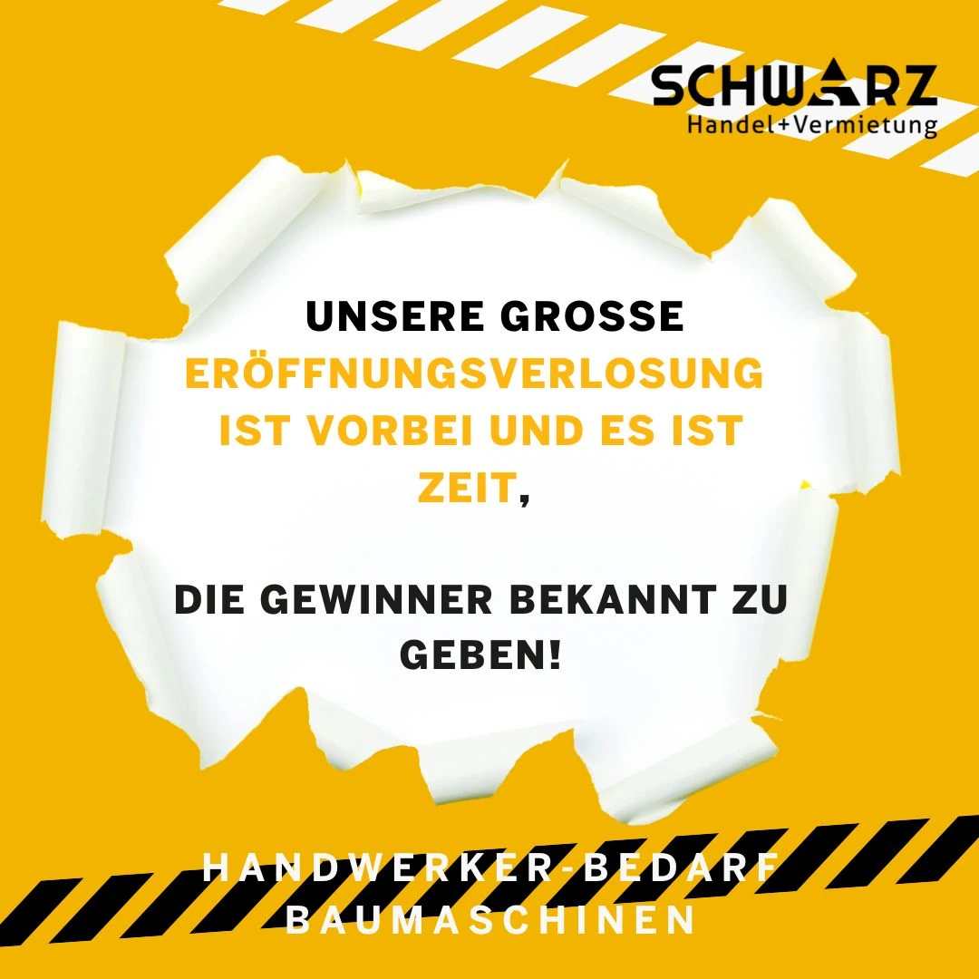 Eröffnung - Schwarz Handel + Vermietung