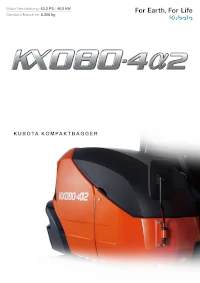 Kompaktbagger KX080-4V